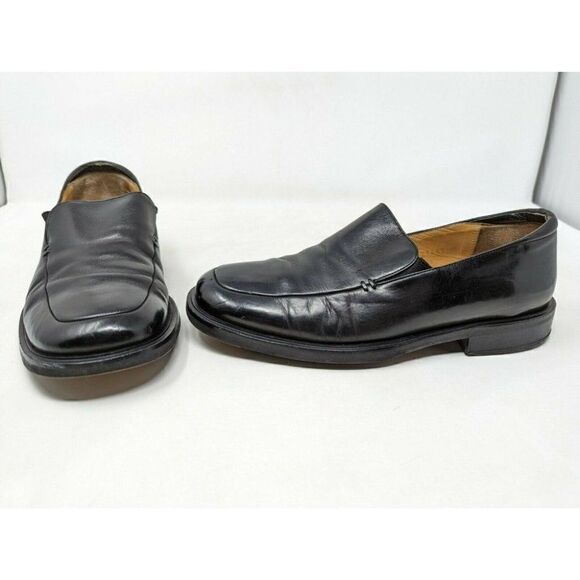 MEZLAN MILAN BLACK LEATHER LOAFER SHOES MEN'S SIZE 7.5 M - Picture 1 of 7